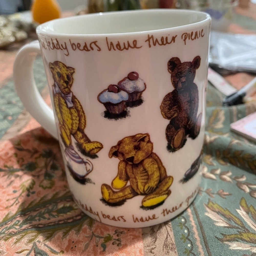 Paul Cardew Teddy Bears Picnic Day Mug.  Named “Ted-Tea” by Artist.  NWOT.